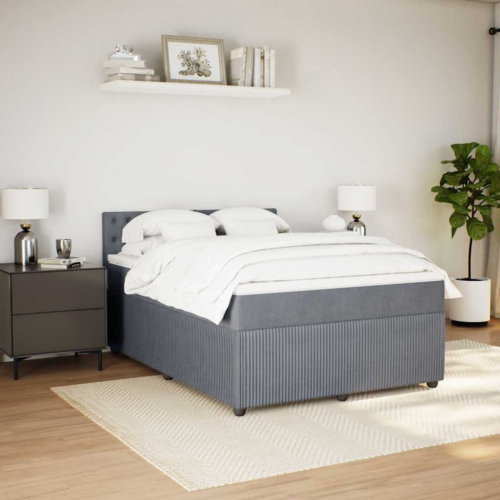 8721102751486_g_en_hd_2 vidaXL Box Spring Bed with Mattress Light Grey Double Fabric - Image 4
