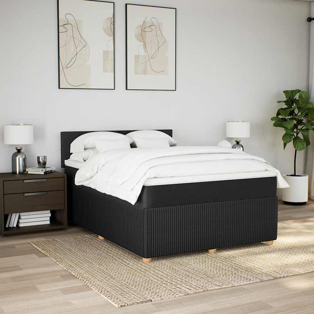 8721102751530_g_en_hd_2 vidaXL Box Spring Bed with Mattress Dark Grey Queen Fabric - Image 4