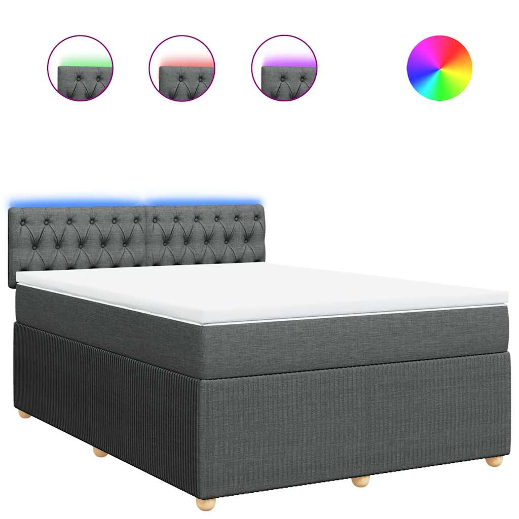 8721102751547_a_en_hd_1 vidaXL Box Spring Bed with Mattress Light Grey Queen Fabric - Image 2