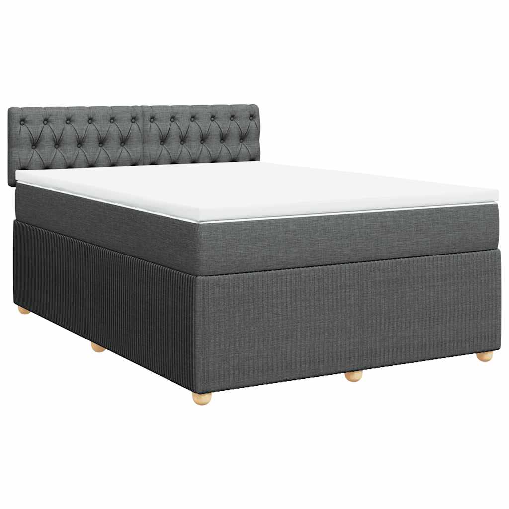 8721102751547_g_en_hd_1 vidaXL Box Spring Bed with Mattress Light Grey Queen Fabric - Image 3