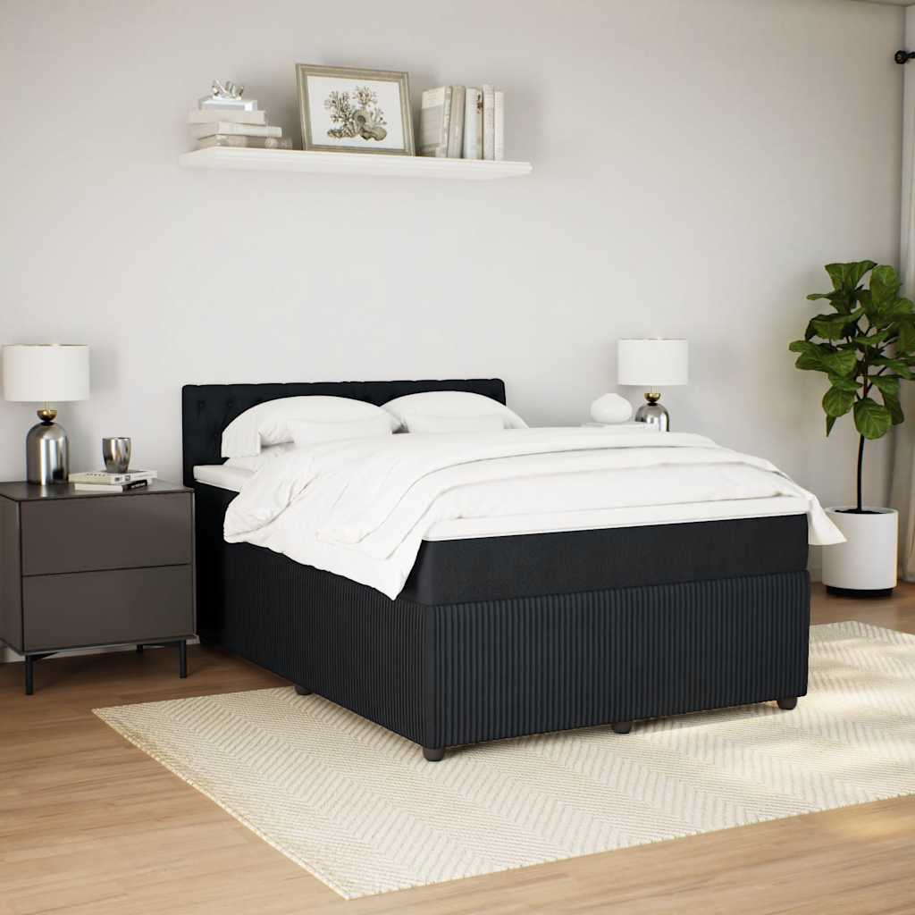 8721102751554_g_en_hd_2 vidaXL Box Spring Bed with Mattress Dark Grey Queen Fabric - Image 4