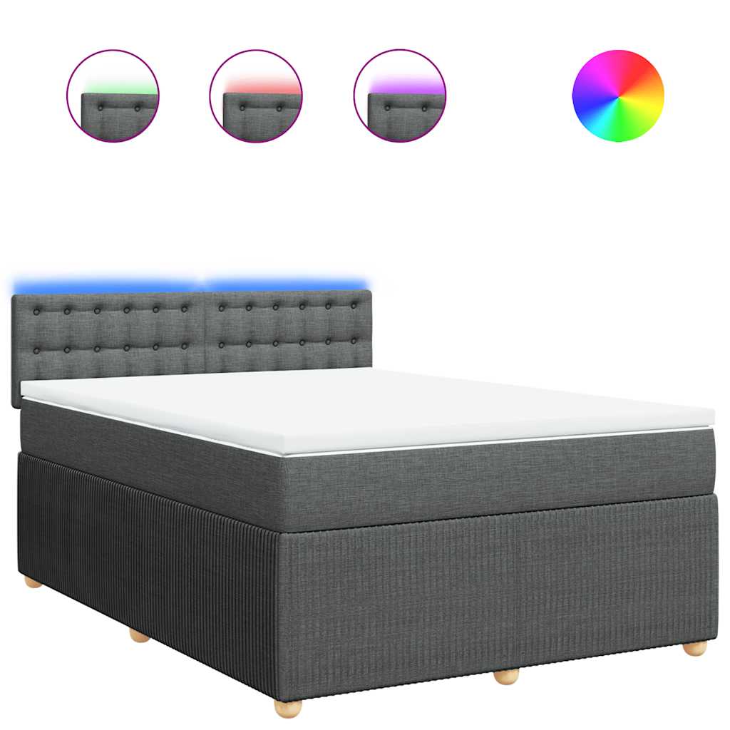 8721102751561_a_en_hd_1 vidaXL Box Spring Bed with Mattress Light Grey Queen Fabric - Image 2