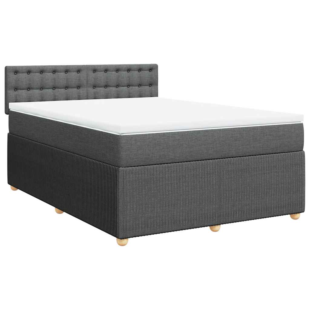 8721102751561_g_en_hd_1 vidaXL Box Spring Bed with Mattress Light Grey Queen Fabric - Image 3