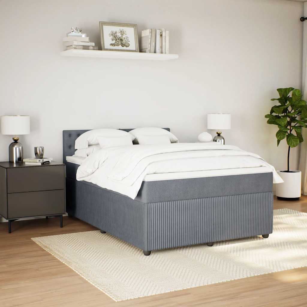 8721102751561_g_en_hd_2 vidaXL Box Spring Bed with Mattress Light Grey Queen Fabric - Image 4