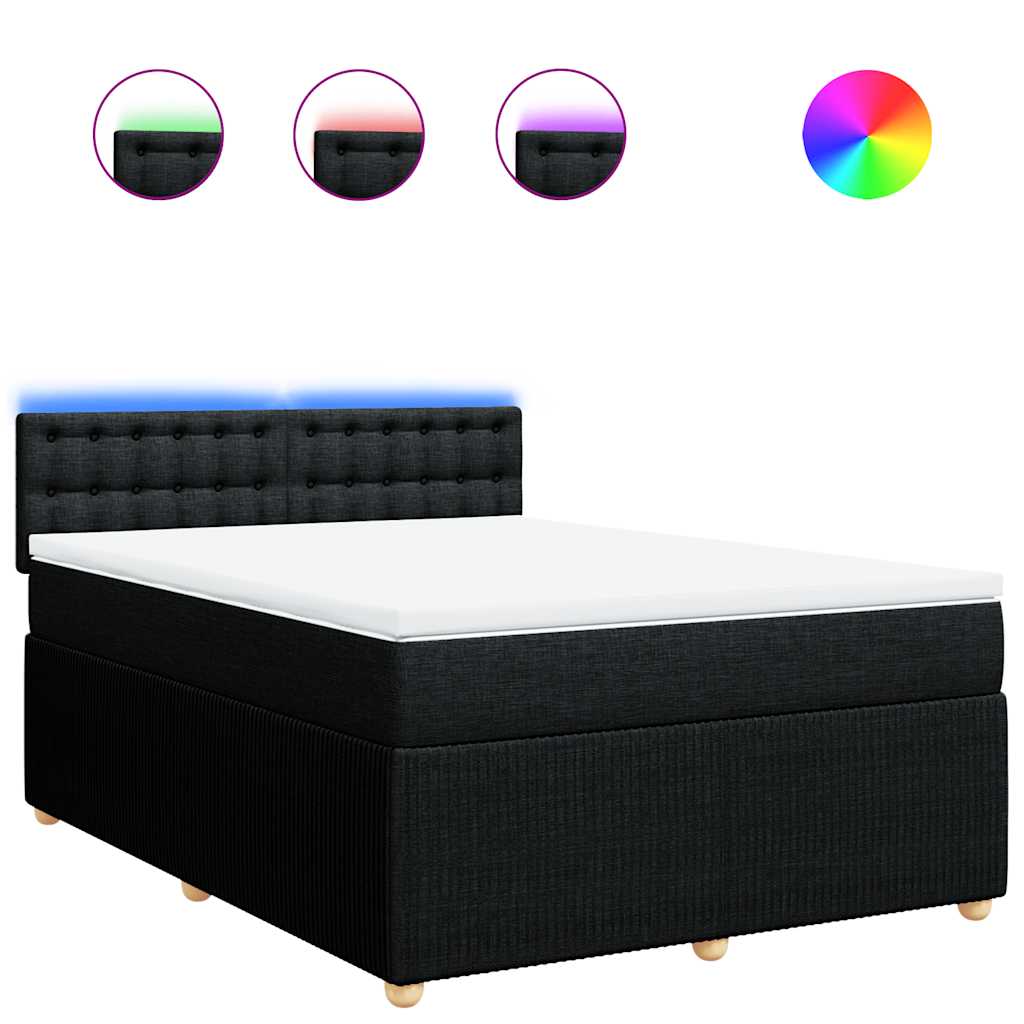 8721102751578_a_en_hd_1 vidaXL Box Spring Bed with Mattress Dark Grey Queen Fabric - Image 2