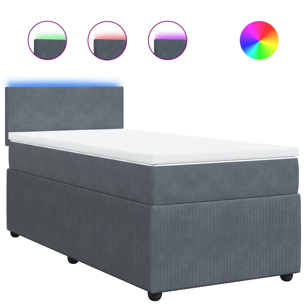 8721102751660_a_en_hd_1 vidaXL Box Spring Bed with Mattress Dark Grey King Single Velvet - Image 2