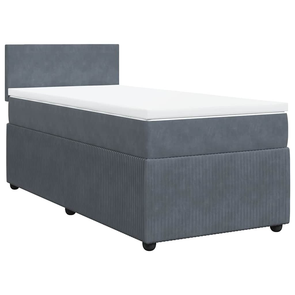 8721102751660_g_en_hd_1 vidaXL Box Spring Bed with Mattress Dark Grey King Single Velvet - Image 3