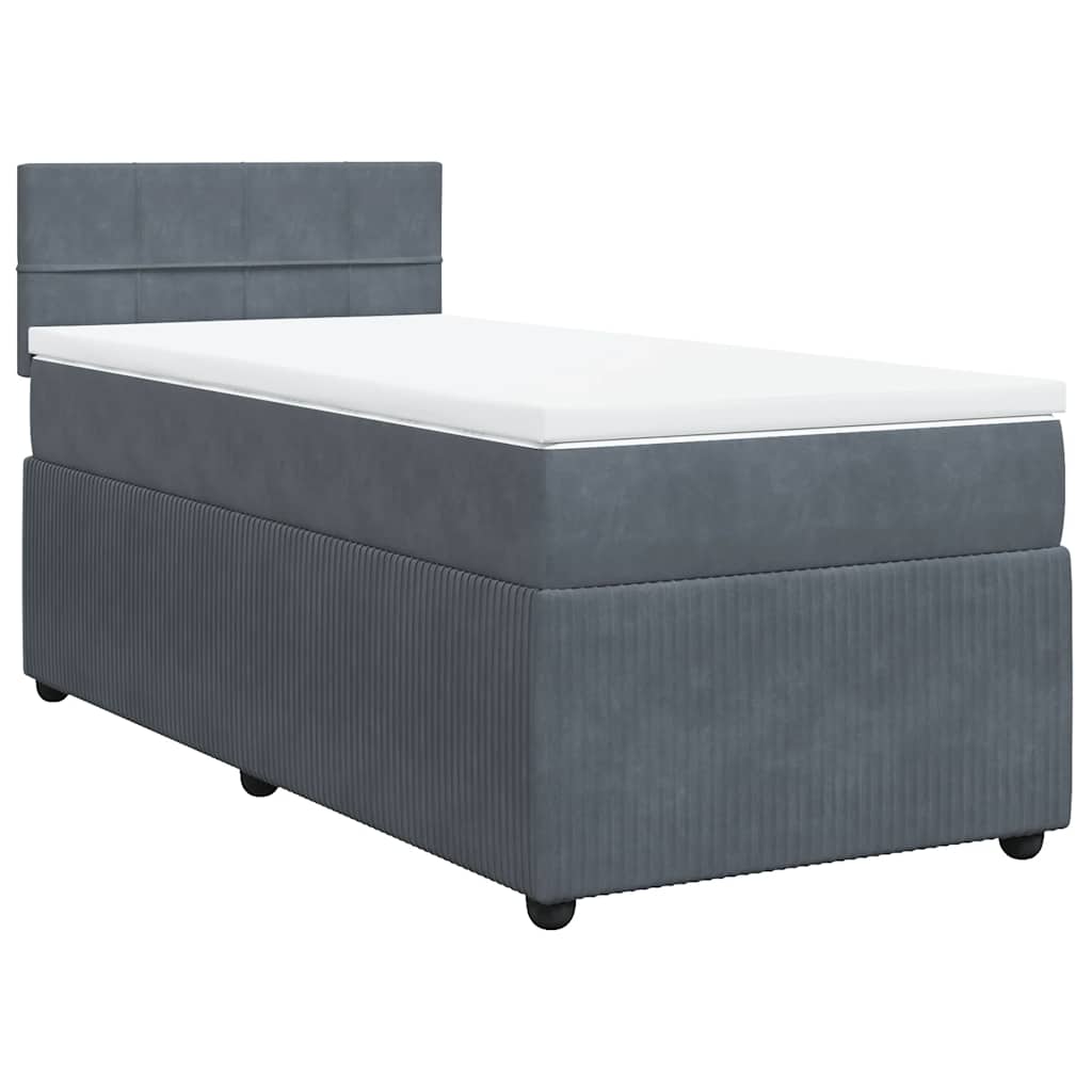 8721102751684_g_en_hd_1 vidaXL Box Spring Bed with Mattress Dark Grey King Single Velvet - Image 3