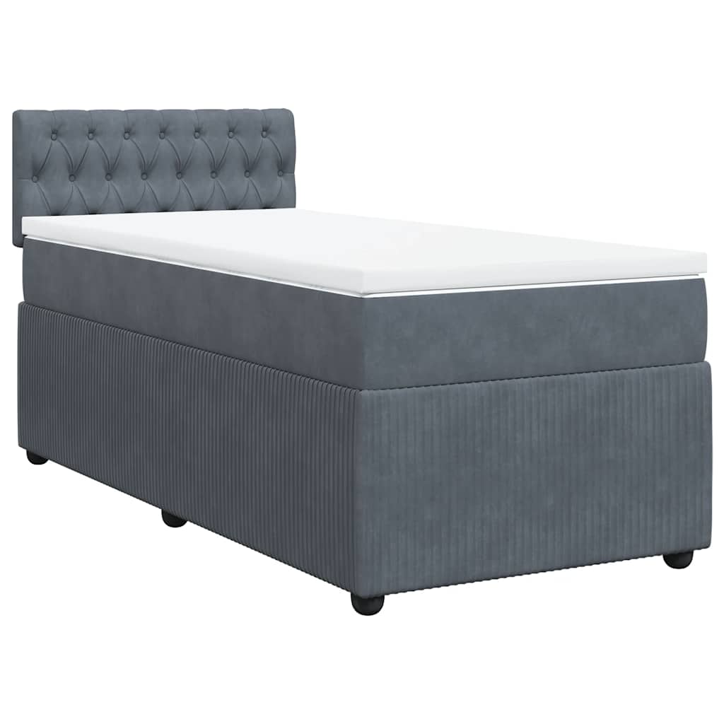 8721102751707_g_en_hd_1 vidaXL Box Spring Bed with Mattress Dark Grey King Single Velvet - Image 3
