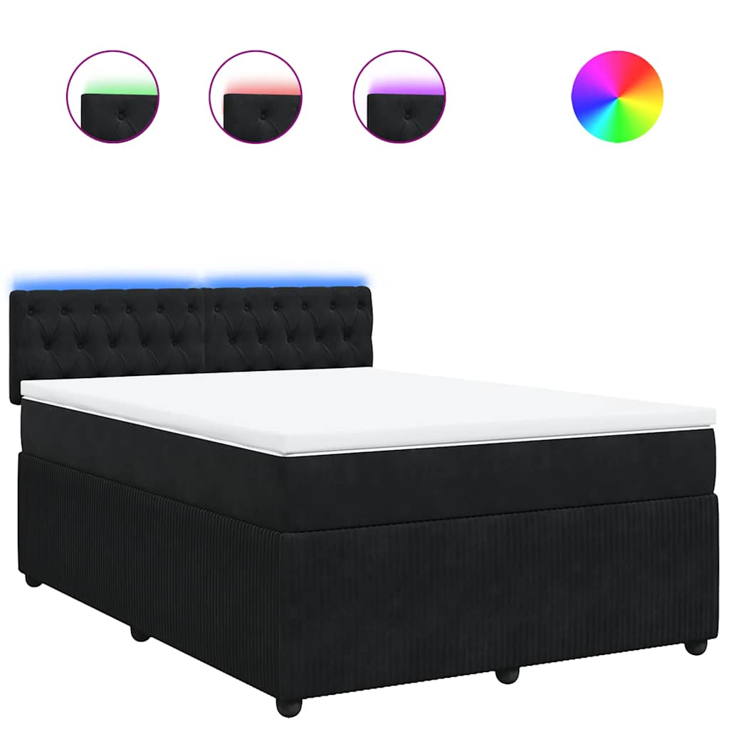 8721102751790_a_en_hd_1 vidaXL Box Spring Bed with Mattress Black Double Velvet - Image 2
