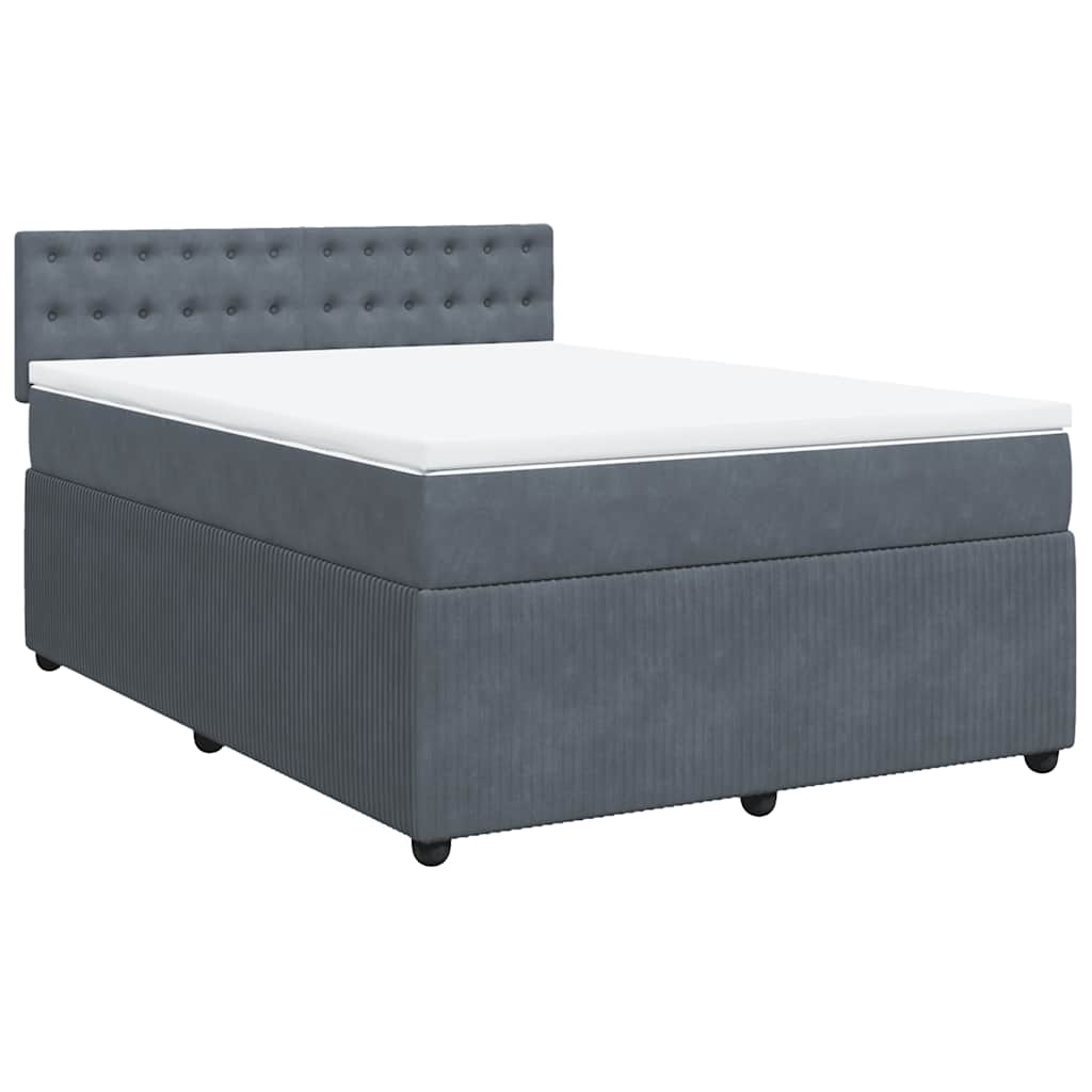 8721102751806_g_en_hd_1 vidaXL Box Spring Bed with Mattress Dark Grey Double Velvet - Image 3