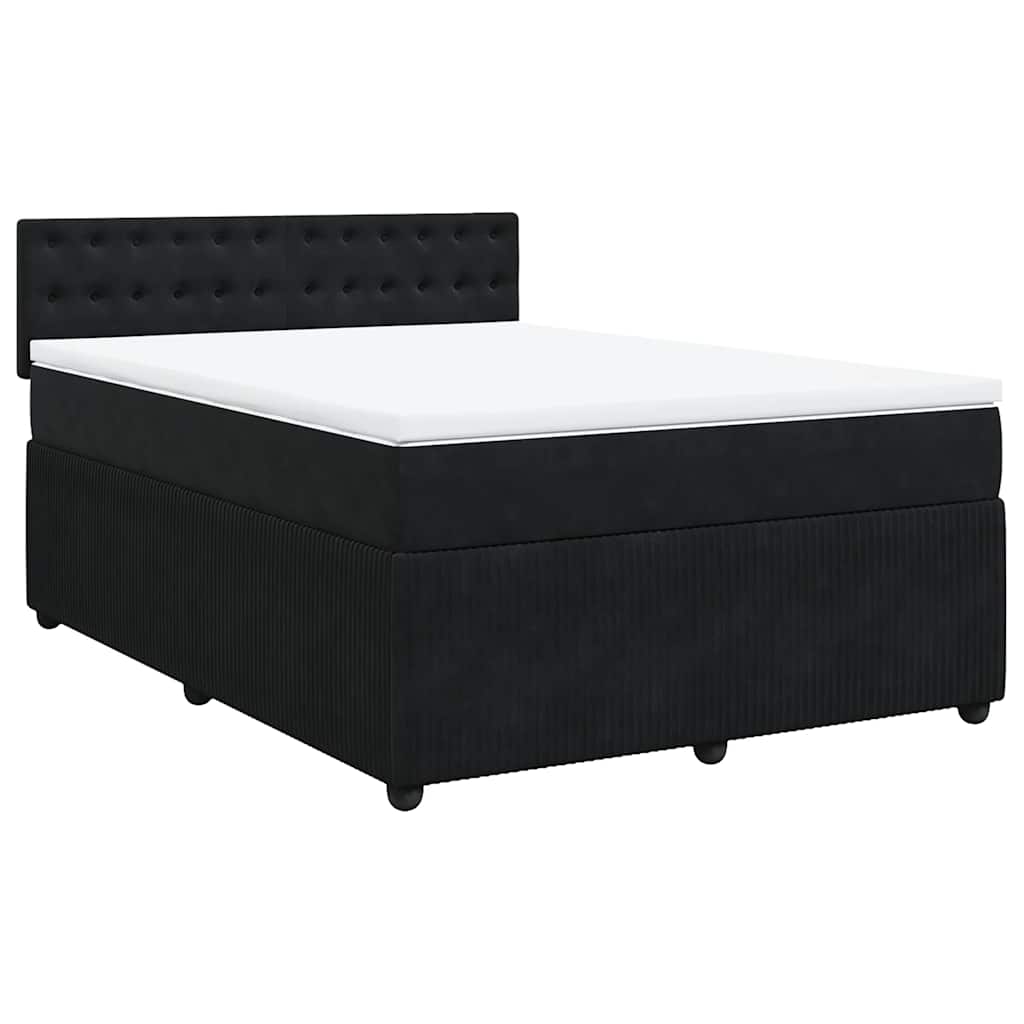 8721102751813_g_en_hd_1 vidaXL Box Spring Bed with Mattress Black Double Velvet - Image 3