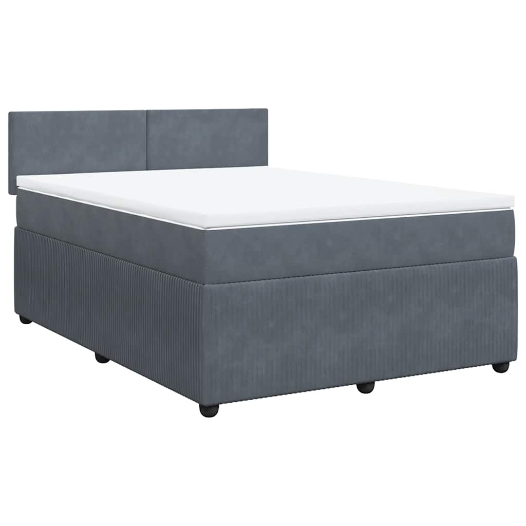 8721102751820_g_en_hd_1 vidaXL Box Spring Bed with Mattress Dark Grey Queen Velvet - Image 3