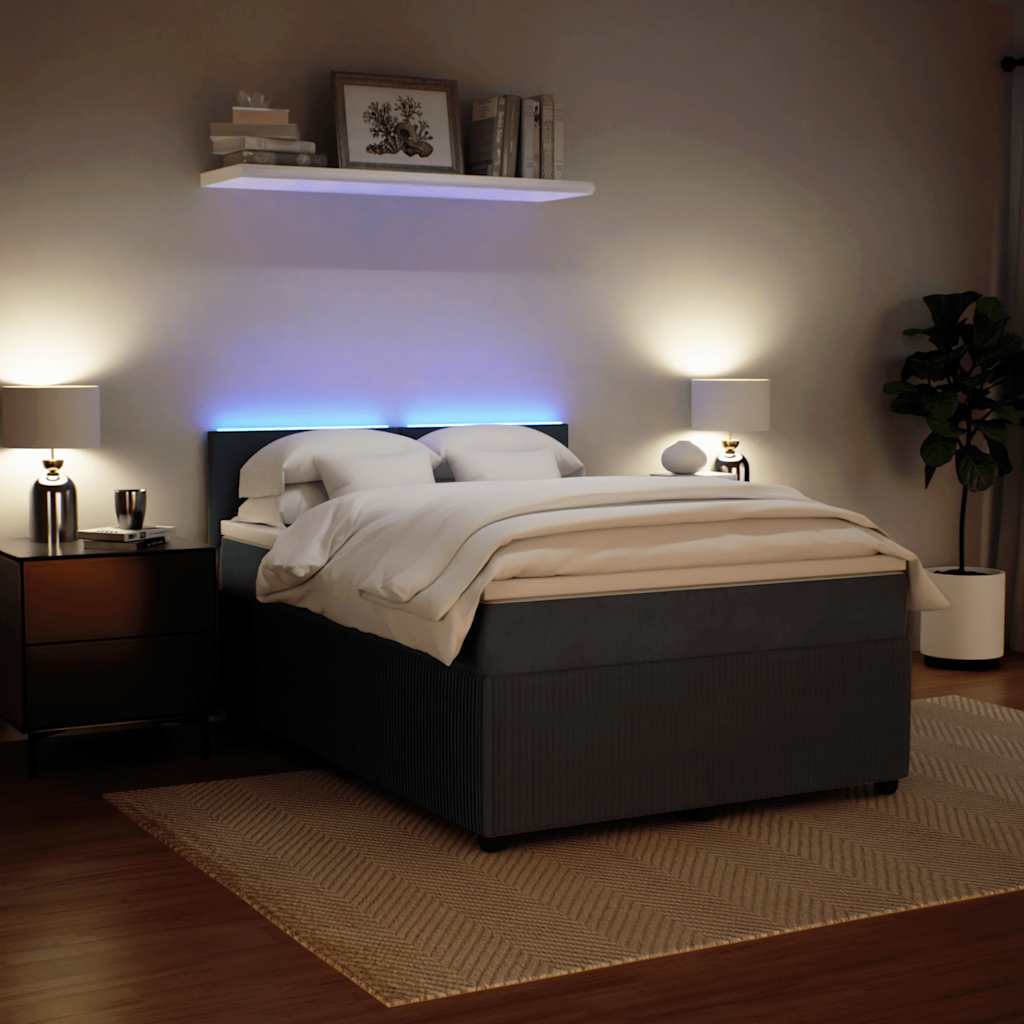 8721102751820_g_en_hd_3 vidaXL Box Spring Bed with Mattress Dark Grey Queen Velvet - Image 5