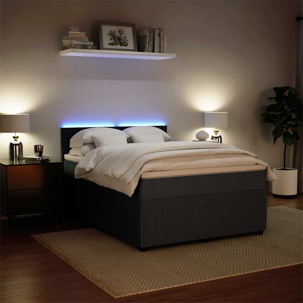 8721102751844_g_en_hd_3 vidaXL Box Spring Bed with Mattress Dark Grey Queen Velvet - Image 5