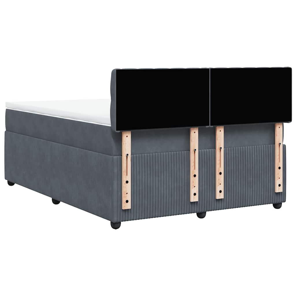 8721102751868_g_en_hd_10 vidaXL Box Spring Bed with Mattress Dark Grey Queen Velvet - Image 12