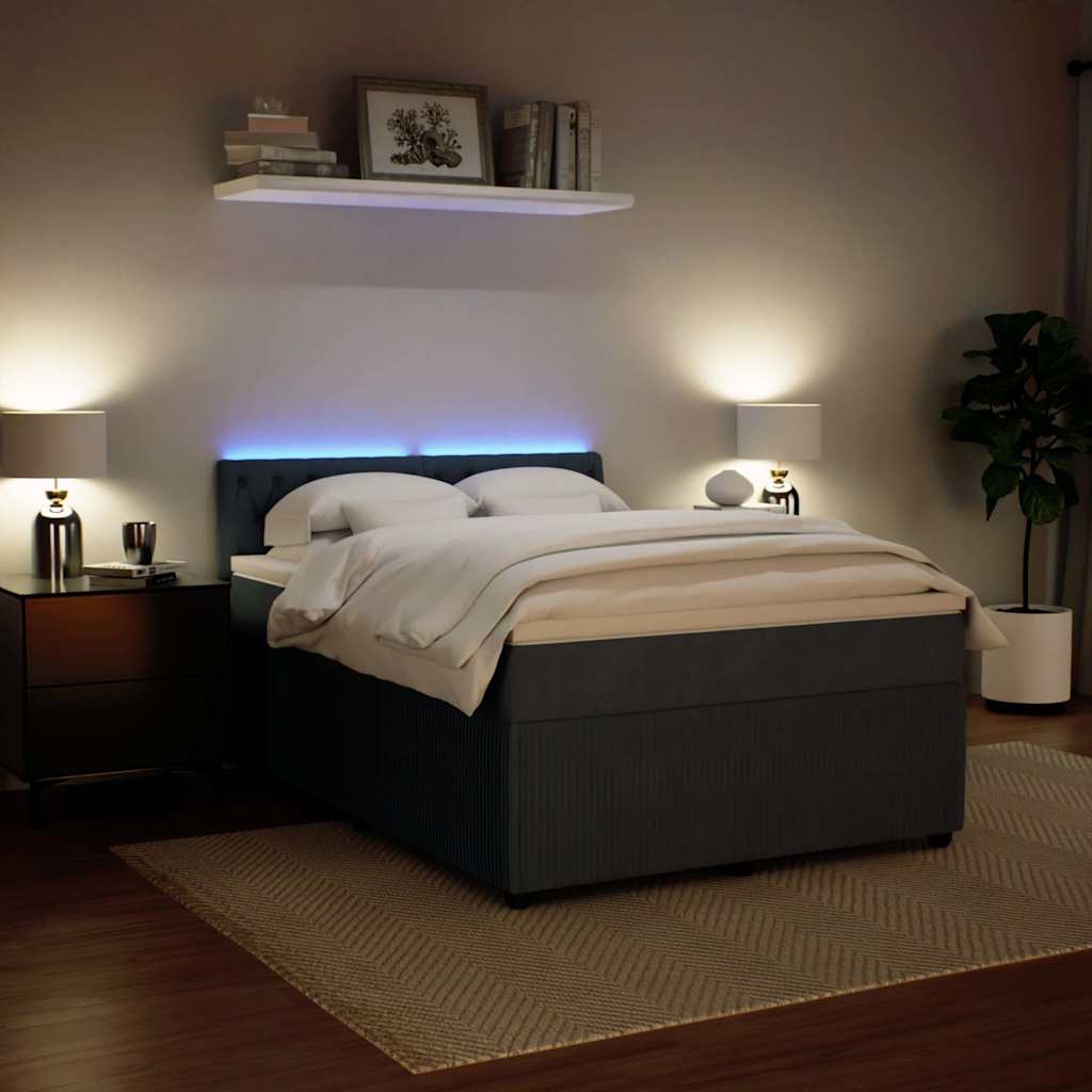 8721102751868_g_en_hd_3 vidaXL Box Spring Bed with Mattress Dark Grey Queen Velvet - Image 5