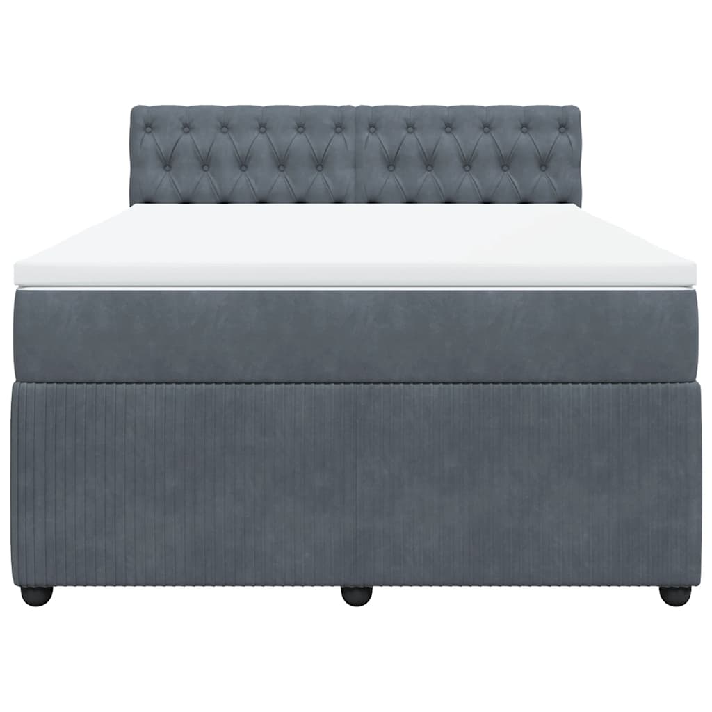 8721102751868_g_en_hd_4 vidaXL Box Spring Bed with Mattress Dark Grey Queen Velvet - Image 6