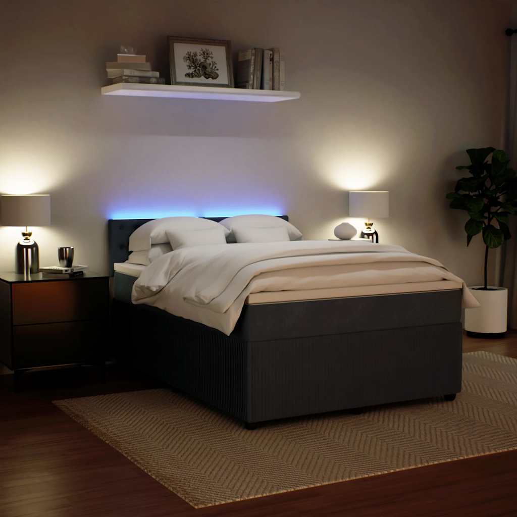 8721102751882_g_en_hd_3 vidaXL Box Spring Bed with Mattress Dark Grey Queen Velvet - Image 5