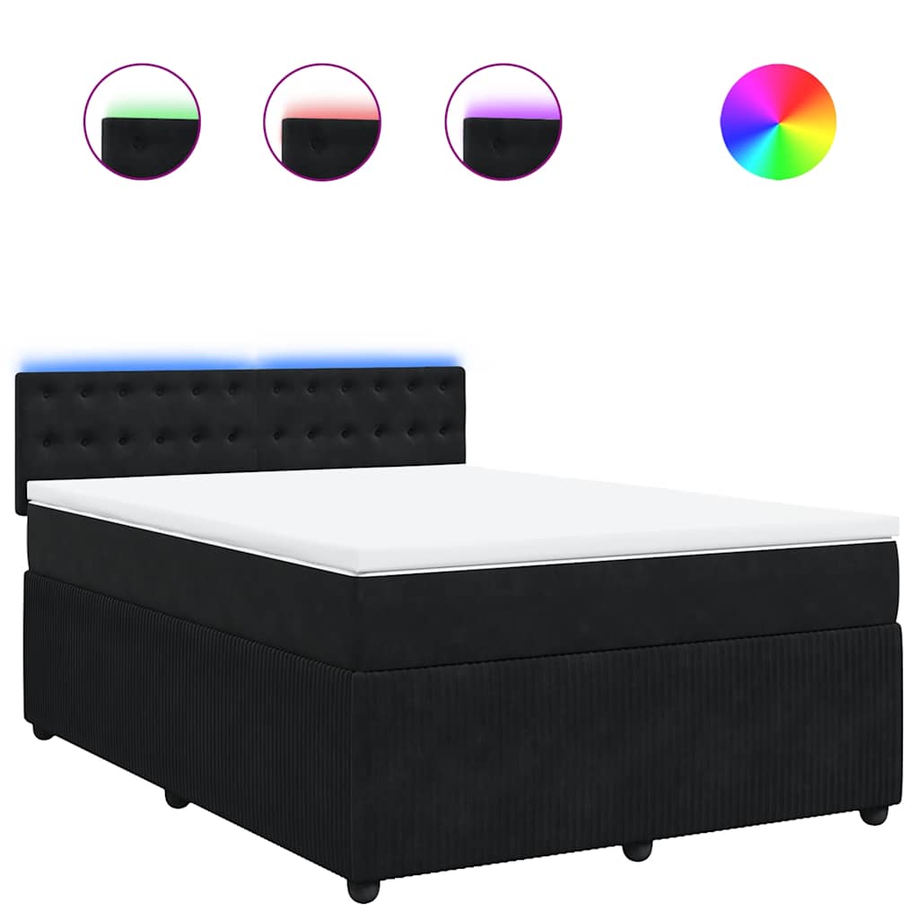 8721102751899_a_en_hd_1 vidaXL Box Spring Bed with Mattress Black Queen Velvet - Image 2