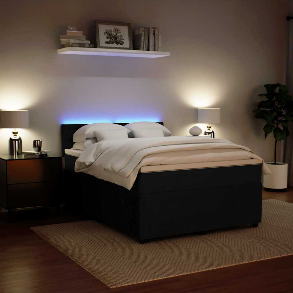 8721102751899_g_en_hd_3 vidaXL Box Spring Bed with Mattress Black Queen Velvet - Image 5