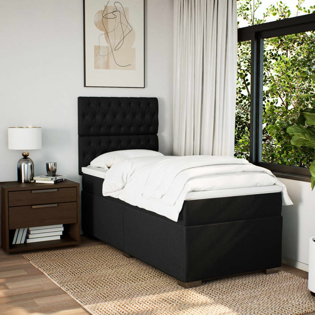 8721102755590_g_en_hd_1 vidaXL Box Spring Bed with Mattress Black King Single Fabric - Image 3