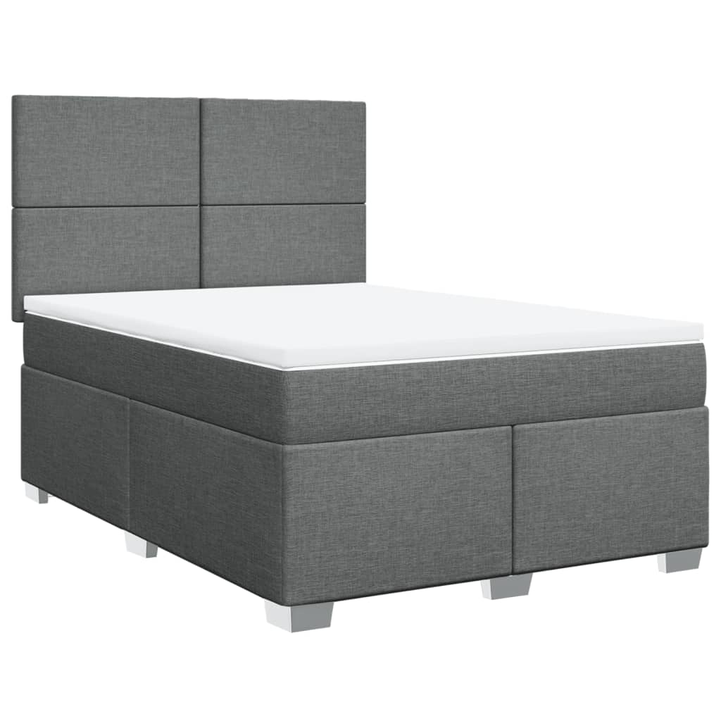 8721102755620_a_en_hd_1 vidaXL Box Spring Bed with Mattress Dark Grey Double Fabric - Image 2