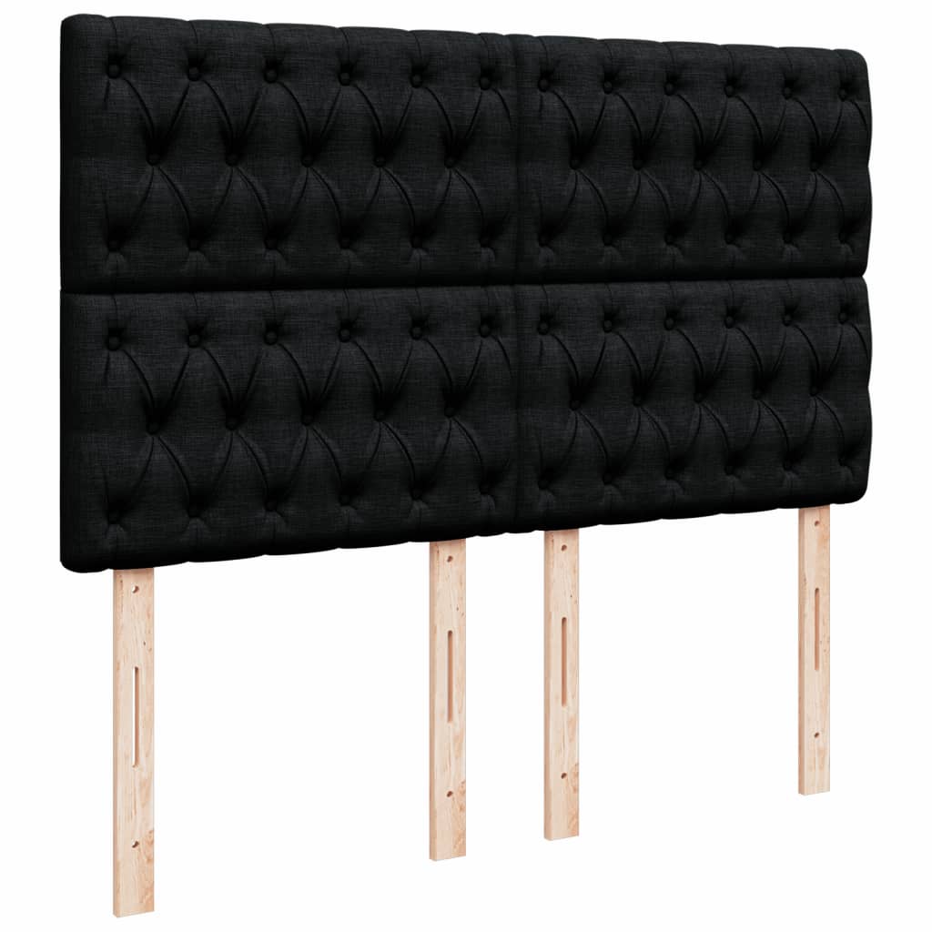 8721102755675_g_en_hd_6 vidaXL Box Spring Bed with Mattress Black Double Fabric - Image 8