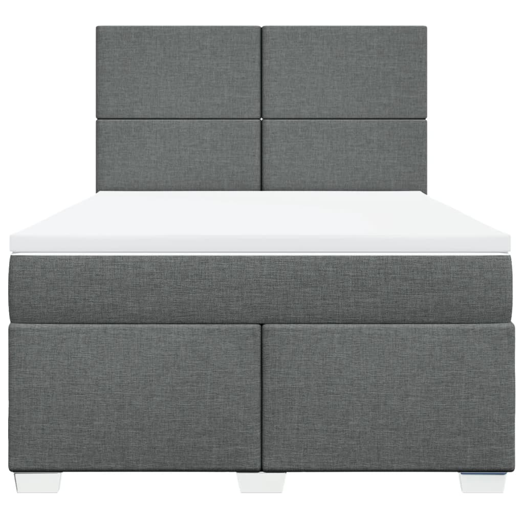 8721102755705_g_en_hd_2 vidaXL Box Spring Bed with Mattress Dark Grey Queen Fabric - Image 4