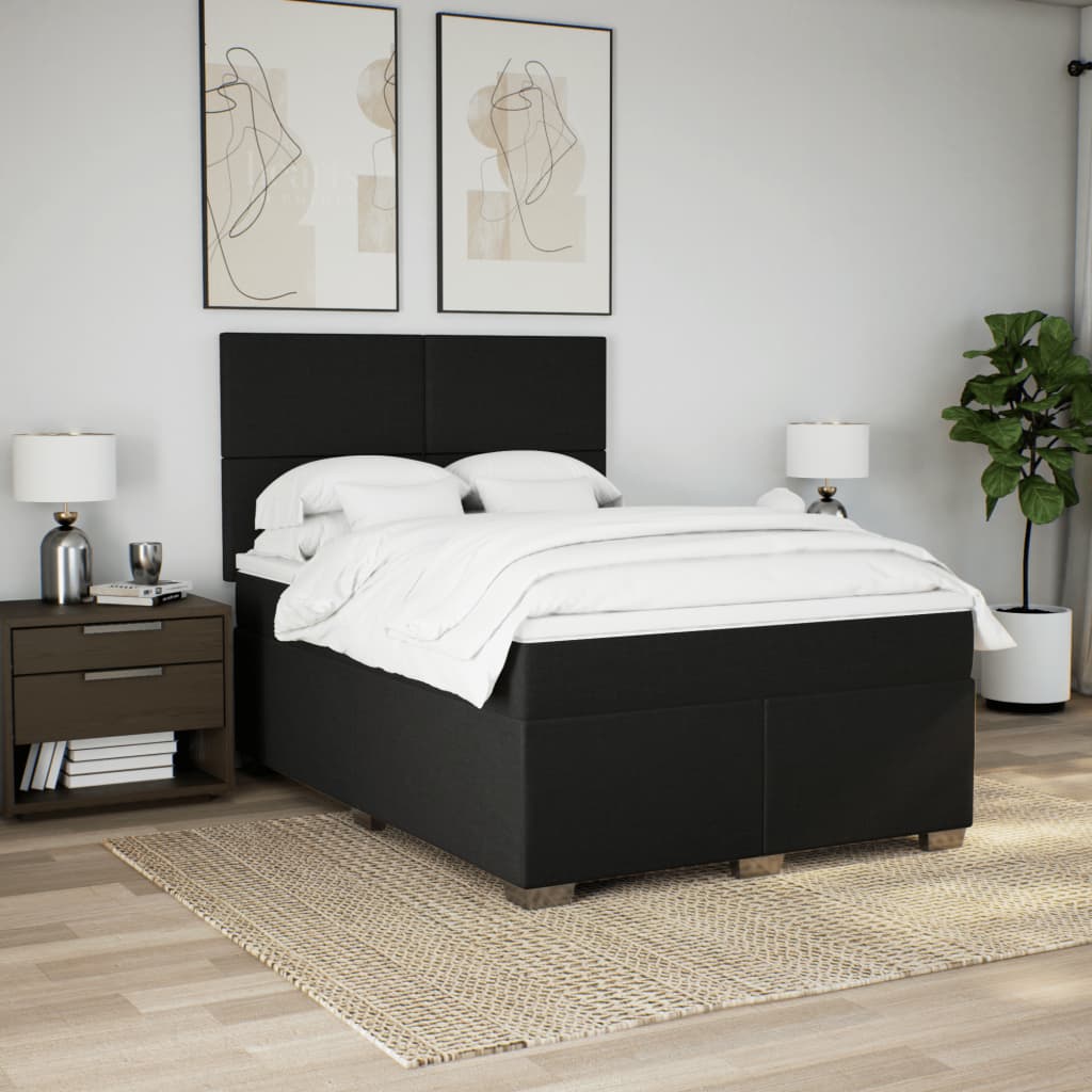 8721102755712_g_en_hd_1 vidaXL Box Spring Bed with Mattress Black Queen Fabric - Image 3