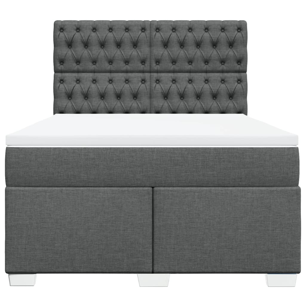 8721102755743_g_en_hd_2 vidaXL Box Spring Bed with Mattress Dark Grey Queen Fabric - Image 4
