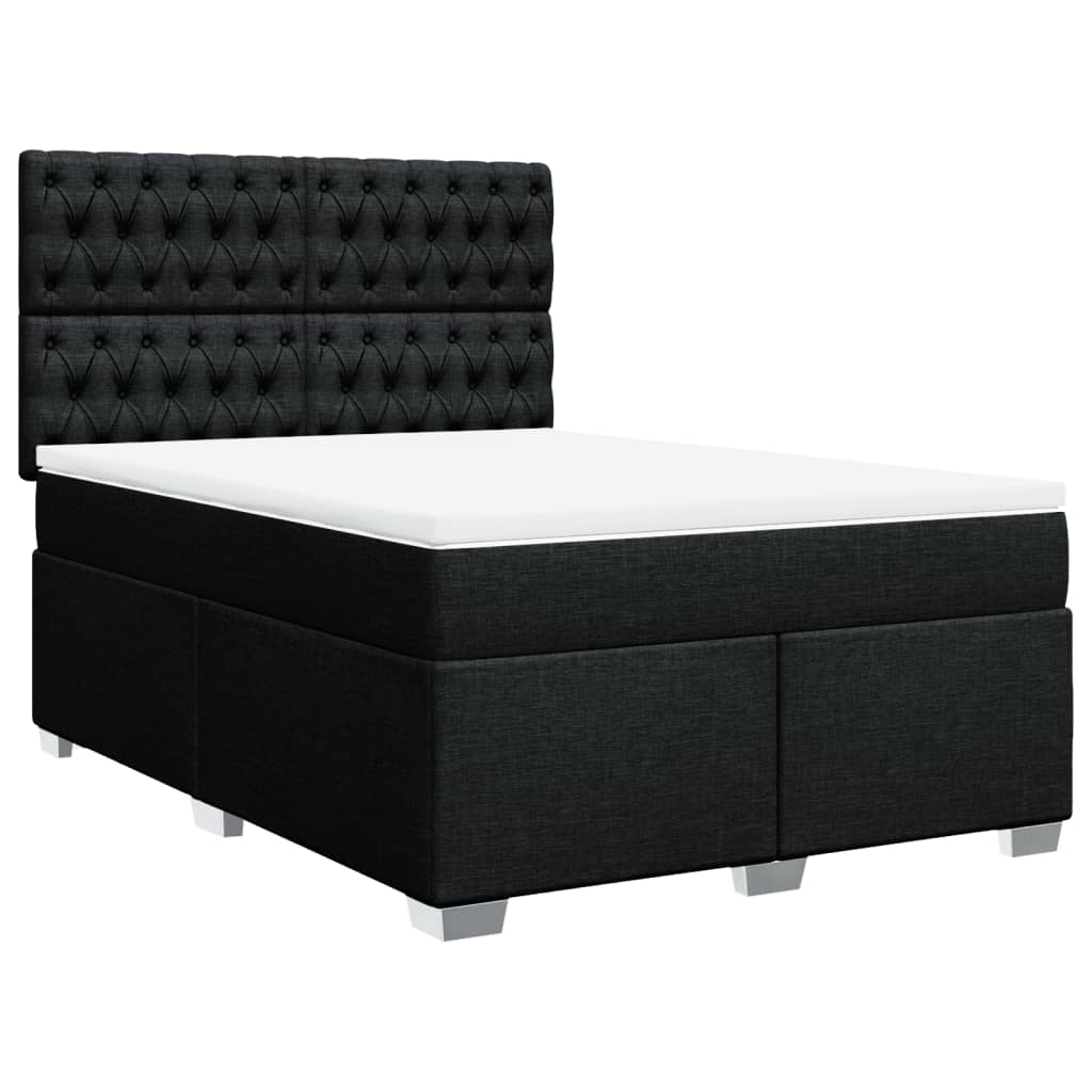 8721102755750_a_en_hd_1 vidaXL Box Spring Bed with Mattress Black Queen Fabric - Image 2