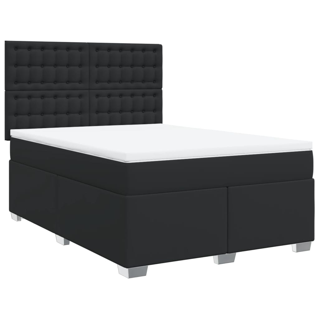 8721102756375_a_en_hd_1 vidaXL Box Spring Bed with Mattress Black Queen Faux Leather - Image 2