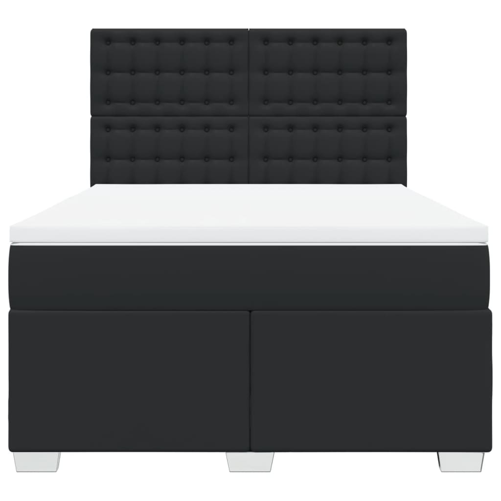 8721102756375_g_en_hd_2 vidaXL Box Spring Bed with Mattress Black Queen Faux Leather - Image 4