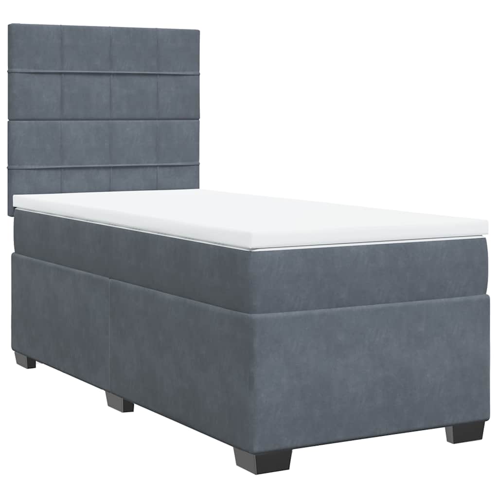 8721102759604_a_en_hd_1 vidaXL Box Spring Bed with Mattress Dark Grey King Single Velvet - Image 2