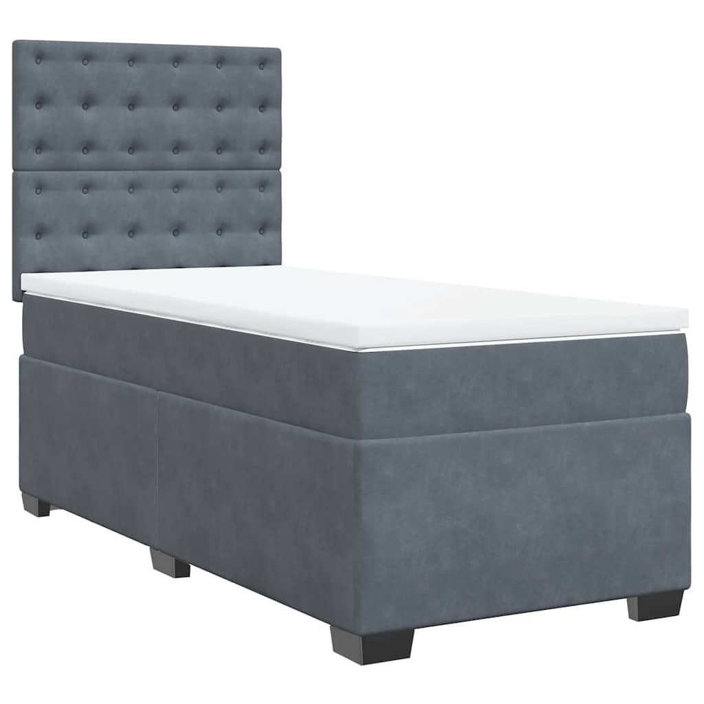 8721102759642_a_en_hd_1 vidaXL Box Spring Bed with Mattress Dark Grey King Single Velvet - Image 2