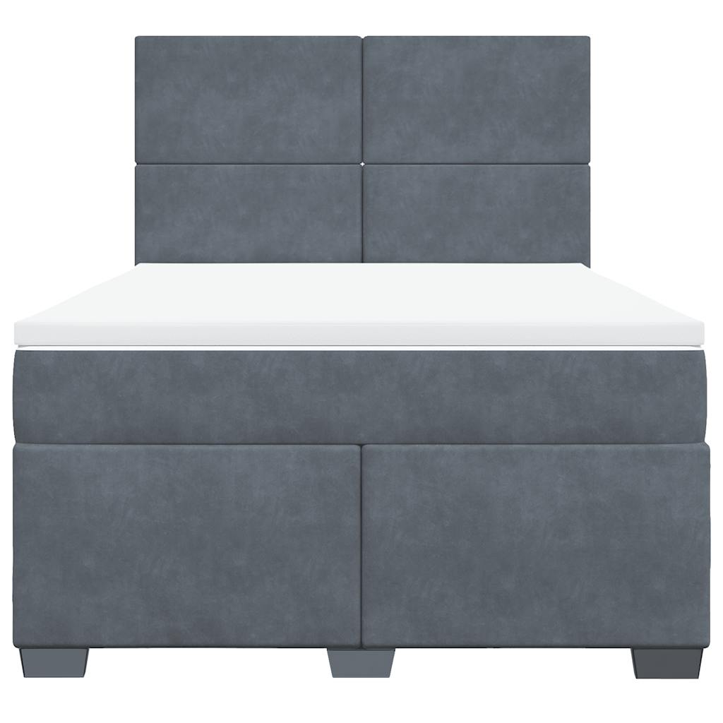8721102759666_g_en_hd_2 vidaXL Box Spring Bed with Mattress Dark Grey Double Velvet - Image 4