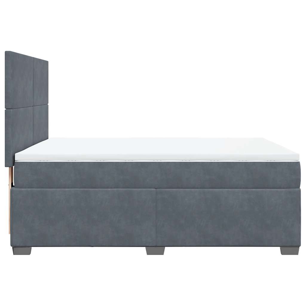 8721102759666_g_en_hd_3 vidaXL Box Spring Bed with Mattress Dark Grey Double Velvet - Image 5