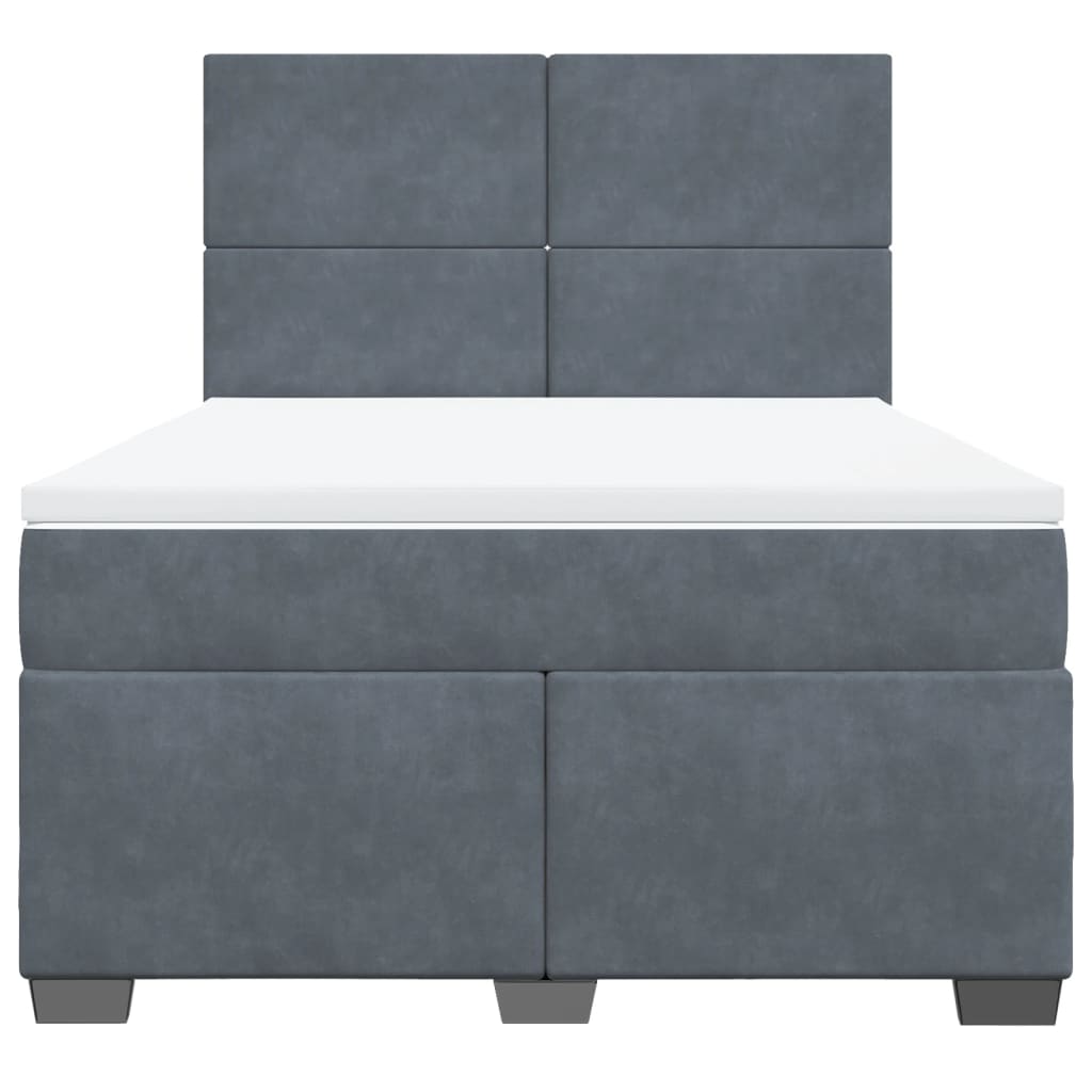 8721102759741_g_en_hd_2 vidaXL Box Spring Bed with Mattress Dark Grey Queen Velvet - Image 4