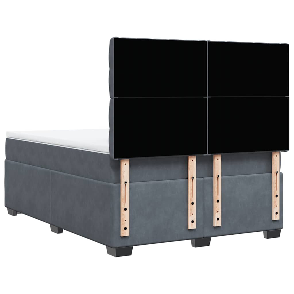8721102759789_g_en_hd_4 vidaXL Box Spring Bed with Mattress Dark Grey Queen Velvet - Image 6