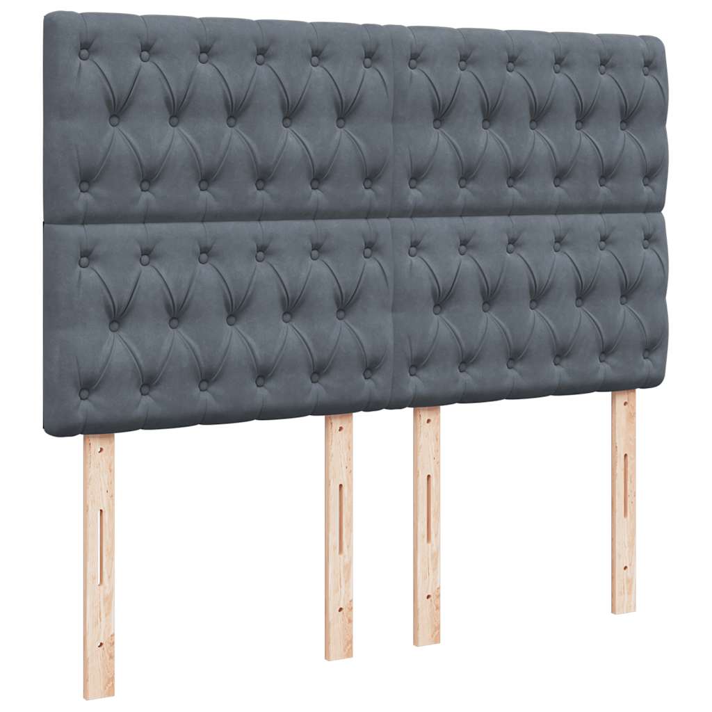 8721102759789_g_en_hd_5 vidaXL Box Spring Bed with Mattress Dark Grey Queen Velvet - Image 7