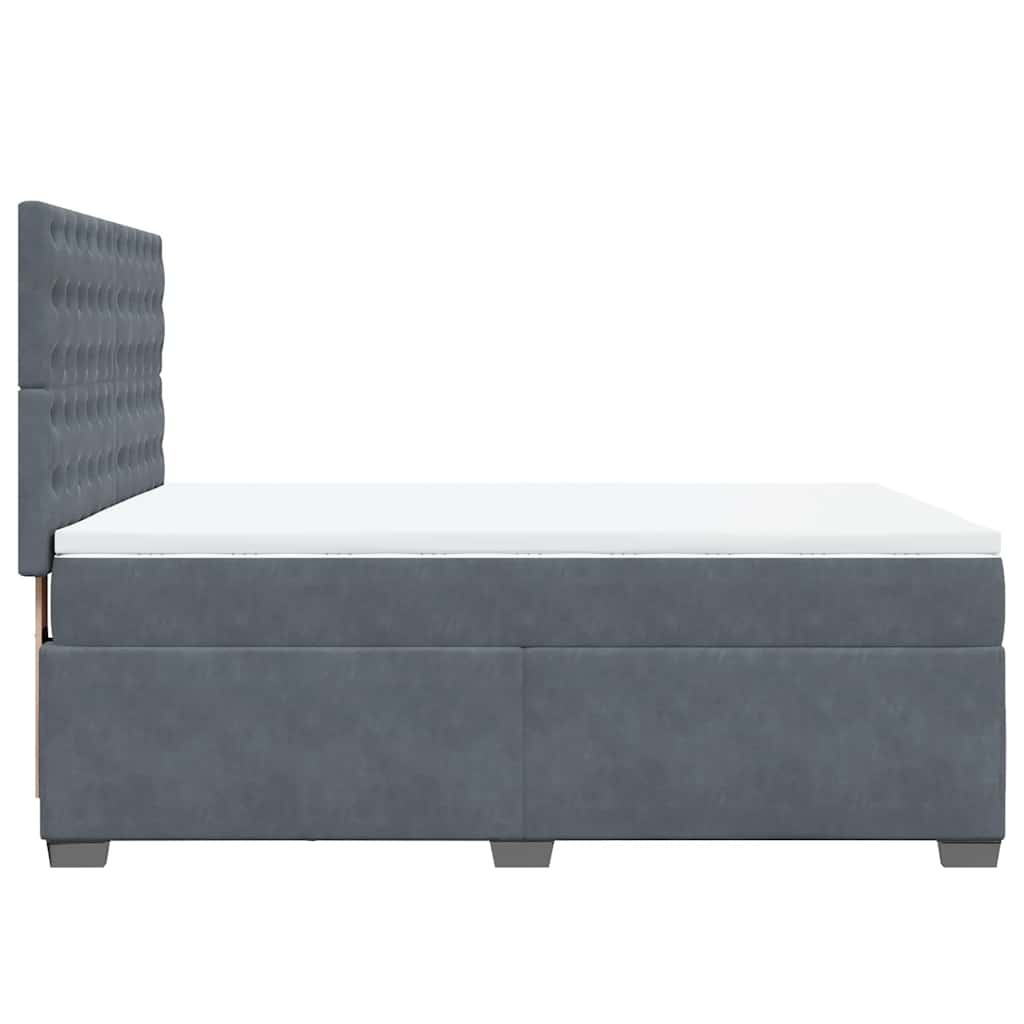 8721102759802_g_en_hd_3 vidaXL Box Spring Bed with Mattress Dark Grey Queen Velvet - Image 5