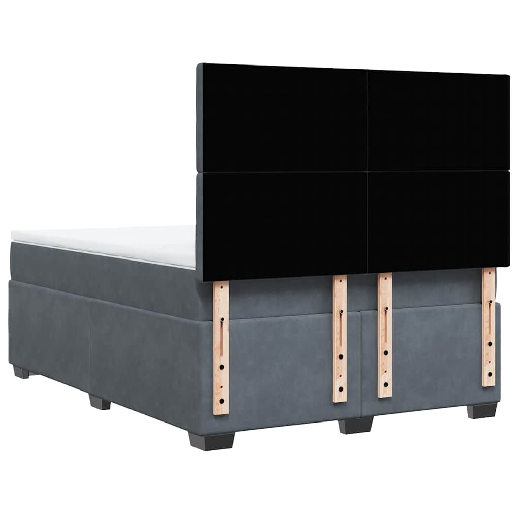 8721102759802_g_en_hd_4 vidaXL Box Spring Bed with Mattress Dark Grey Queen Velvet - Image 6