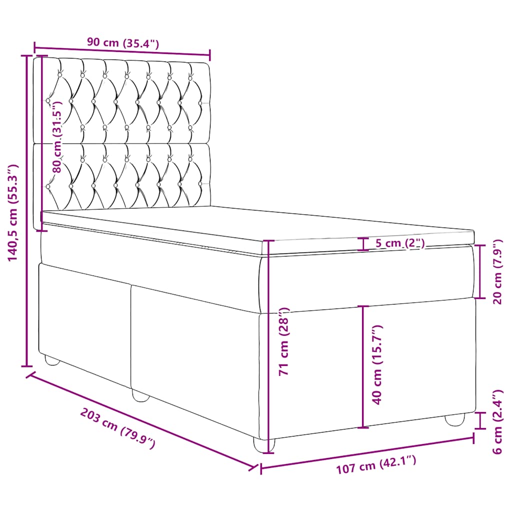 8721102763502_g_en_hd_11 vidaXL Box Spring Bed with Mattress Dark Grey King Single Fabric - Image 13