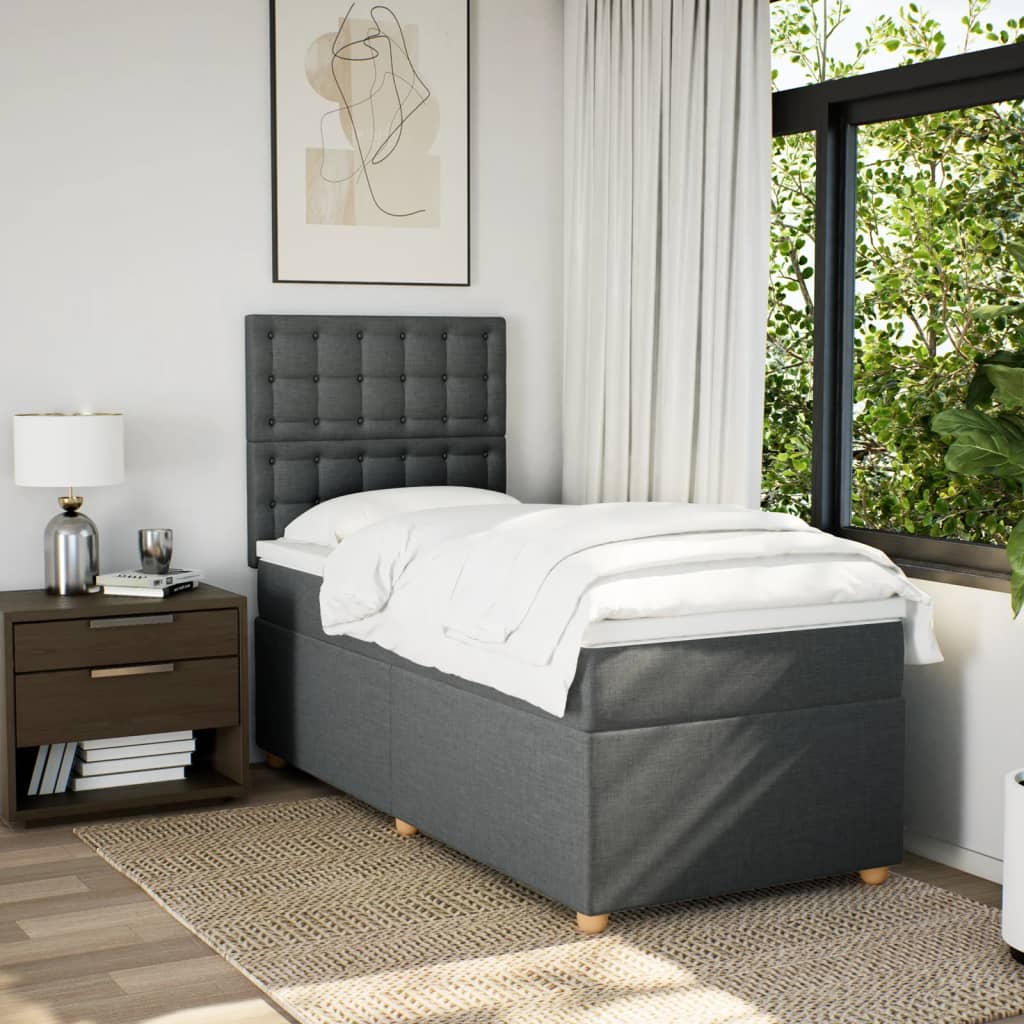 8721102763526_g_en_hd_1 vidaXL Box Spring Bed with Mattress Dark Grey King Single Fabric - Image 3