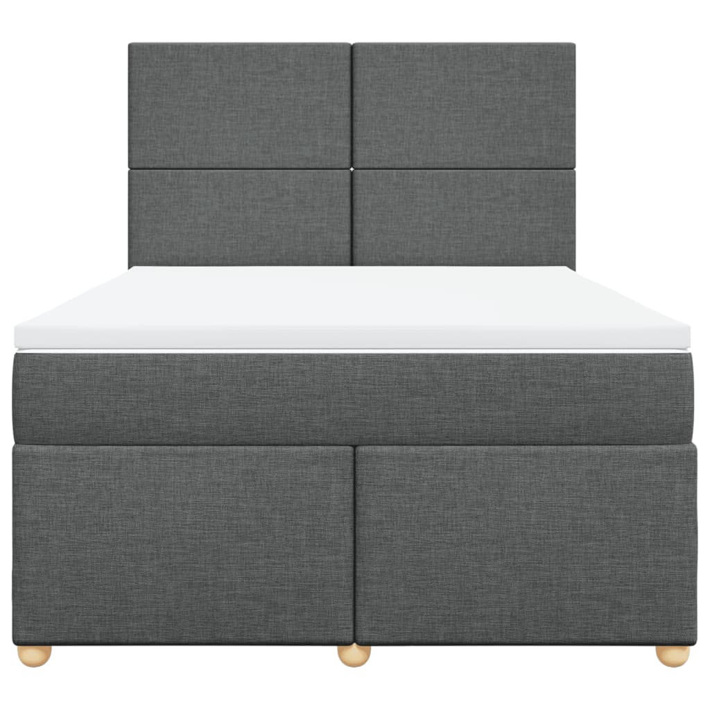 8721102763540_g_en_hd_2 vidaXL Box Spring Bed with Mattress Dark Grey Double Fabric - Image 4