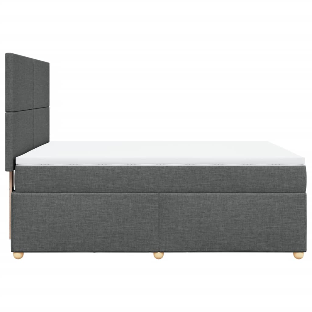 8721102763540_g_en_hd_3 vidaXL Box Spring Bed with Mattress Dark Grey Double Fabric - Image 5