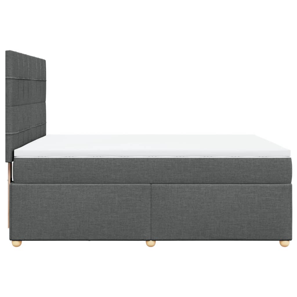 8721102763564_g_en_hd_3 vidaXL Box Spring Bed with Mattress Dark Grey Double Fabric - Image 5