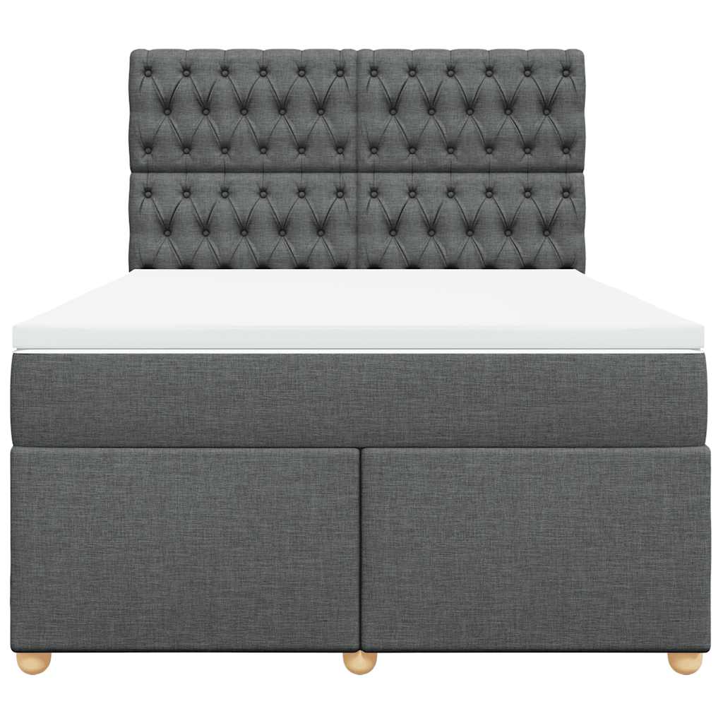 8721102763588_g_en_hd_2 vidaXL Box Spring Bed with Mattress Dark Grey Double Fabric - Image 4