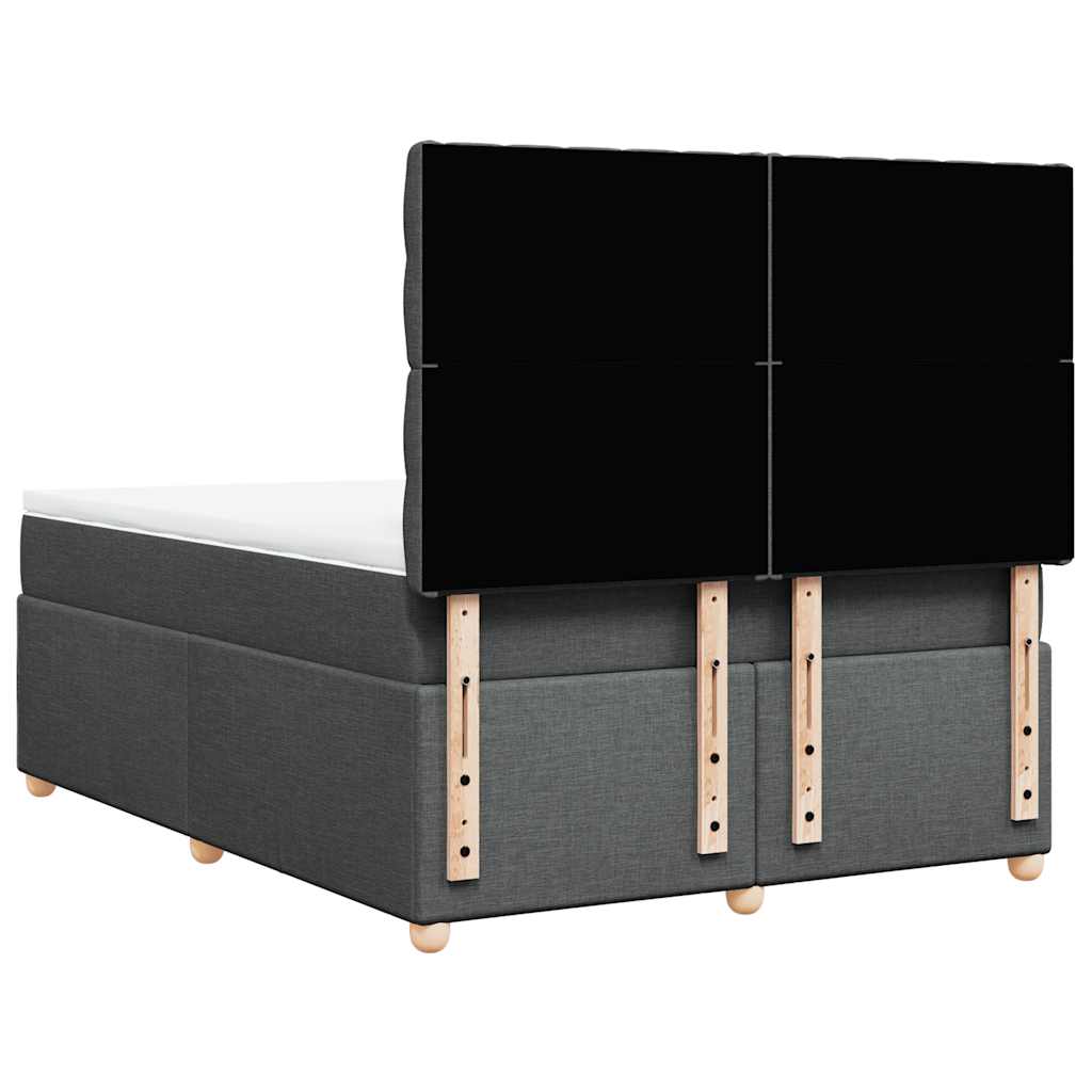 8721102763588_g_en_hd_4 vidaXL Box Spring Bed with Mattress Dark Grey Double Fabric - Image 6